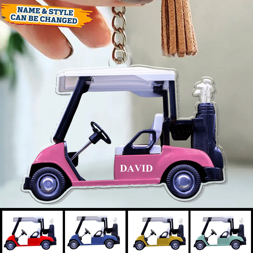 Golf Cart - Personalized Acrylic Keychain