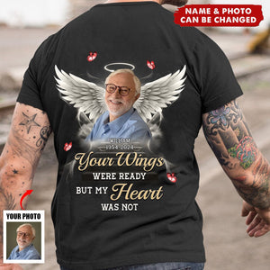 Custom Photo I'm Always With You - Memorial Personalized Back Printed Unisex T-shirt