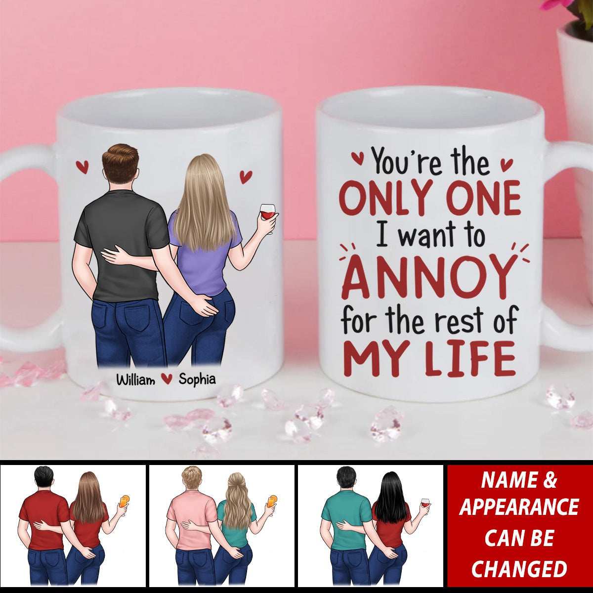 I Promise To Always Be By Your Side - Couple Personalized Custom Mug - Gift For Husband Wife, Anniversary