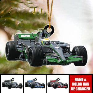 Personalized Racing Car F1 Christmas Ornament, Racing Car Christmas Gifts, Formular Car Ornament