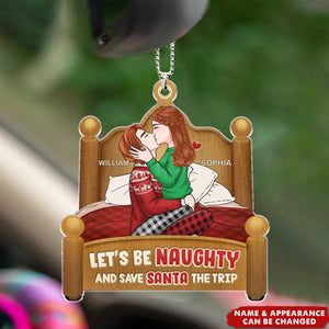 Your Kiss Is Like A Fairy Tale With A Happy Ending - Couple Personalized Car Ornament