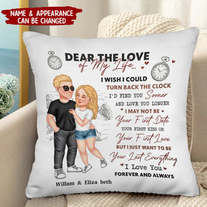 I Wish I Could Turn Back The Clock - Gift For Couples - Personalized Pillow