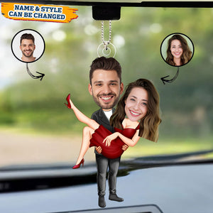 Personalized Funny Couple Photo Ornament - Valentine's Day Gifts For Her, Him