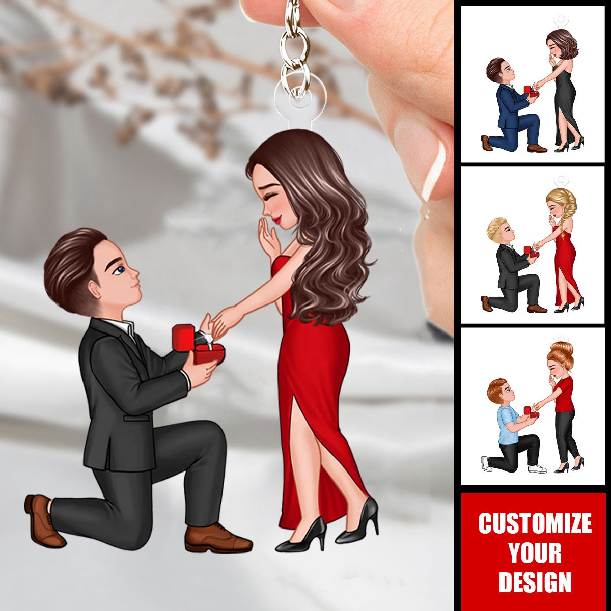 Special Moment Couple - Personalized Acrylic Keychain