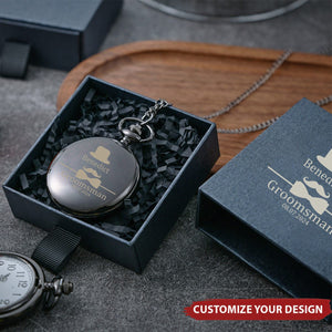 Personalized Engraved Pocket Watch - The Perfect Gift For The Groomsmen