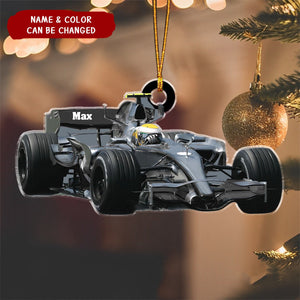 Personalized Racing Car F1 Christmas Ornament, Racing Car Christmas Gifts, Formular Car Ornament