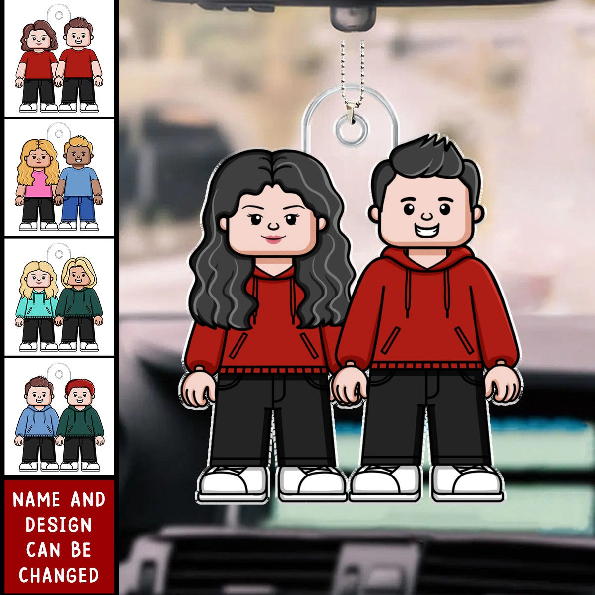 Couple Together - Personalized Car Ornament