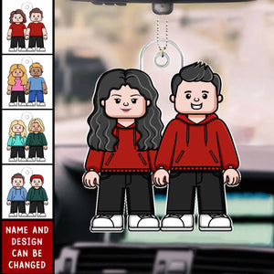 Couple Together - Personalized Car Ornament