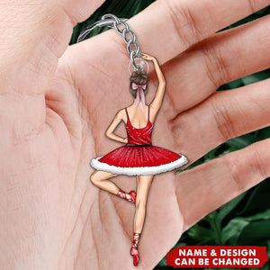 Personalized Gifts For Ballet Dancer Keychain