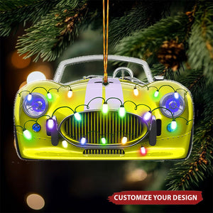 Sport Car Racing - Personalized Acrylic Ornament - Christmas Gift For Best Friends