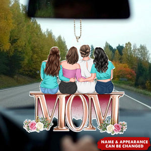 Mom Sat With Us - Personalized Car Ornament