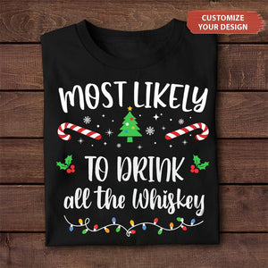 Most Likely To Shirt, Personalized Family Matching Shirt, Christmas Gifts For Family