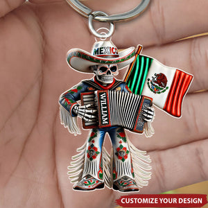 Personalized Mexico Acrylic Keychain, Gift for Mexican