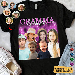 Custom Photo Funny Mommy Nana Papa My Grandkids - Gift For Mothers, Fathers, Grandma, Grandpa, Kids - Personalized T Shirt