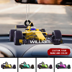 Personalized Racing Car Custom Name Ornament , Gift For Racing Car Lover