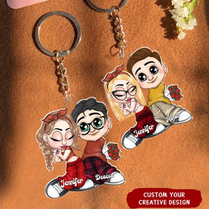 A Part Of My Life Y2K Couple - Personalized Acrylic Keychain