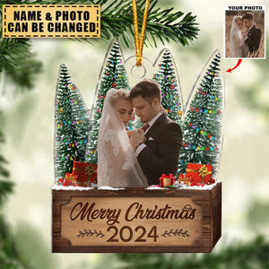 Transparent Ornament - Merry Christmas 2024 - Custom from Photo