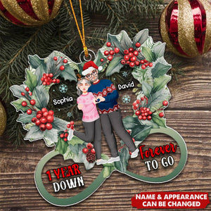 Personalized Gift For Couple, Heart Shaped Hands Couple Acrylic Ornament