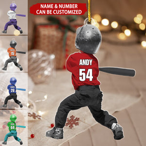 T-ball Kid Personalized Christmas Ornament, Gift For Tee-ball Lover