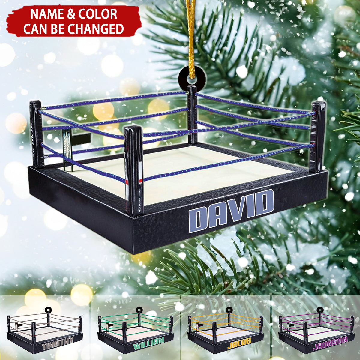 Wrestling  Arena Personalized Ornament, Gift For Wrestle Lover