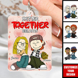 Couple Better Together - Personalized Acrylic Keychain