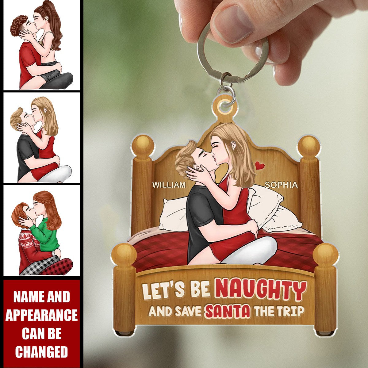 Your Kiss Is Like A Fairy Tale With A Happy Ending - Couple Personalized Acrylic Keychain