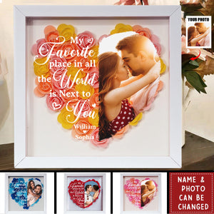 Custom Photo If I Know What Love Is - Couple Personalized Flower Shadow Box