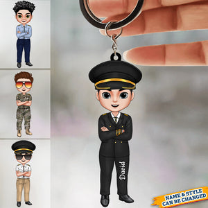 I'm An Airplane Pilot , Pilot Keychain Gift