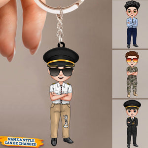 I'm An Airplane Pilot , Pilot Keychain Gift