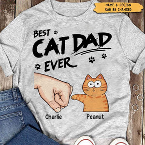 Certified Best Cat Dad Personalized Shirt - Funny Father's Day Gift For Cat Dad