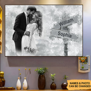 Custom Photo I Need You Because I Love You - Couple Personalized Horizontal Poster - Gift For Husband Wife, Anniversary