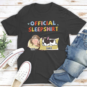 Sleeping Dog Sleepshirt 2 - Personalized Custom Unisex T-shirt