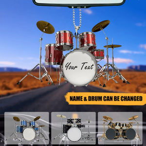 Drums Styles Colorful Drums Personalized Ornament - Gift For Drummer