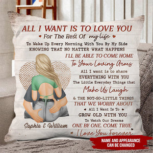 Custom Personalized Couple Pillow Cover - Gift Idea For Couple/Valentines Day - The Day I Met You I Have Found The One Whom My Soul Loves