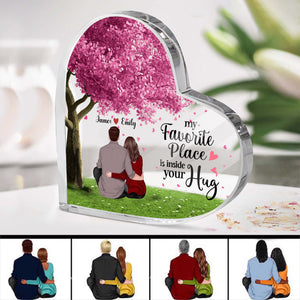 Couple - You will Forever be my always-Heart Shaped Acrylic Plaque