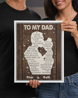 LOVELY GIFT FOR DAD - Personalized Gift For Father's Day - Personalized Custom Poster