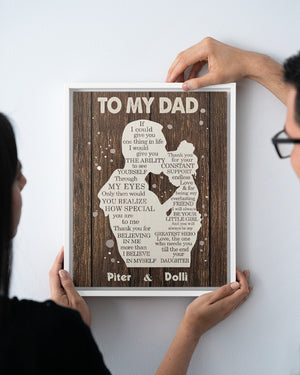 LOVELY GIFT FOR DAD - Personalized Gift For Father's Day - Personalized Custom Poster