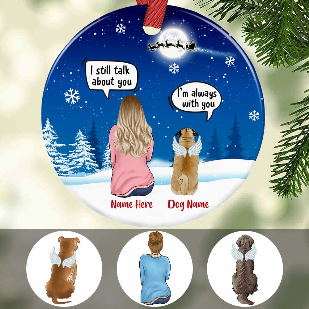 Personalized Dog Memo Christmas Watching Benelux Ornament OB252 81O34