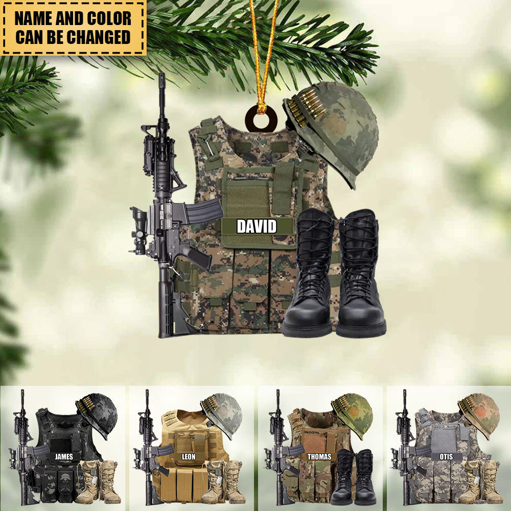 Personalized Uniform Ornament - Gift Idea For Veterans Gift