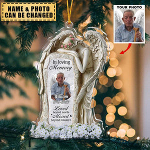 Custom Personalized In Loving Memory Acrylic Ornament - Memorial Gift Idea For Christmas/ Family Member - Upload Photo - Missed And Loved Forever