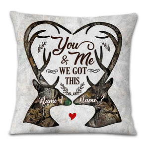 Personalized Deer Couple Pillow DB41 26O23