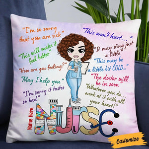 Personalized Proud Nurse Pillowcase