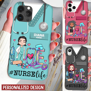 Love Nurse Life - Personalized Clear Phone Case