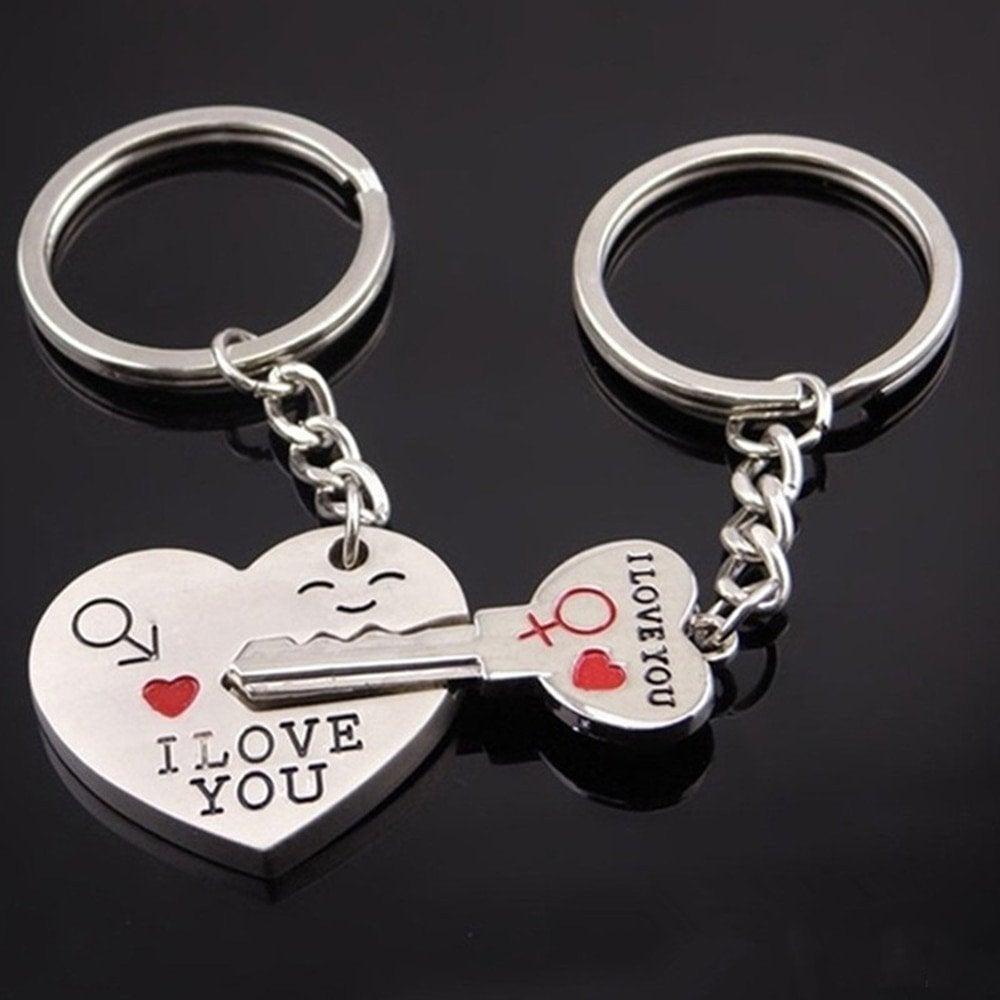 Couple Keychain Charms Love Key Ring