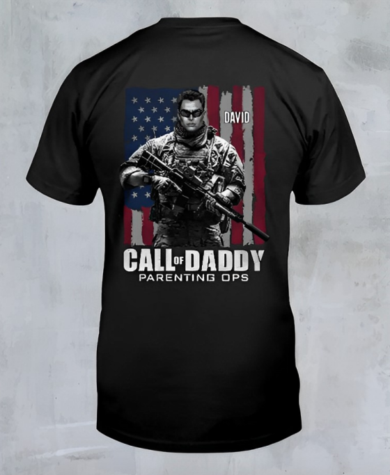 Call Of Daddy, Personalized Shirt, Gift For Dad