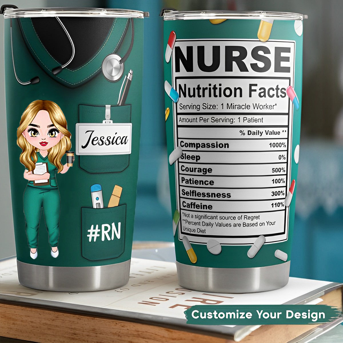 You Are My Person - Nurse Version - Personalized Acrylic Tumbler