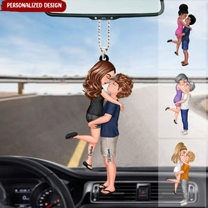 Doll Couple Kissing Hugging Customzied Car Ornament