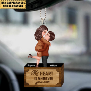 For The Best Partner Personalized Couple Car Ornament Gifts