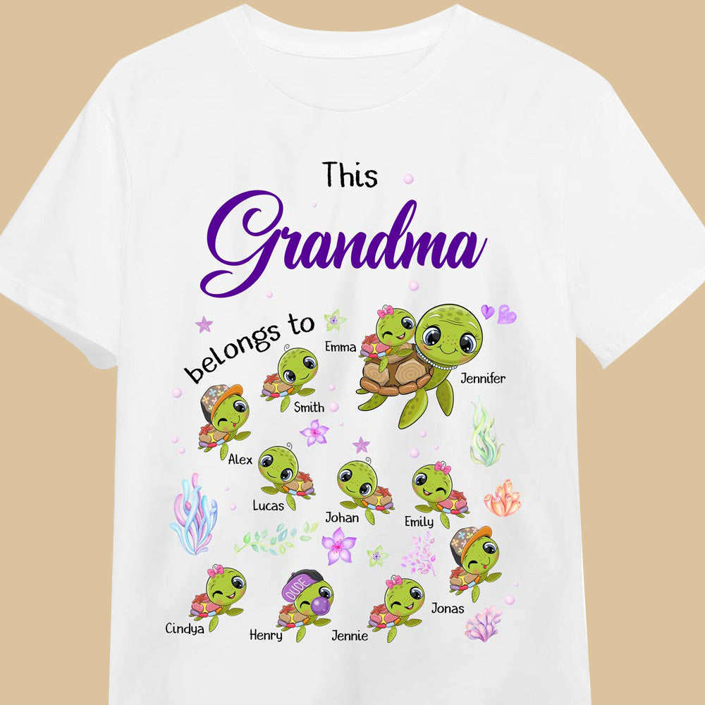 Personalized Gift For Grandma This Grandma Belongs To Shirt