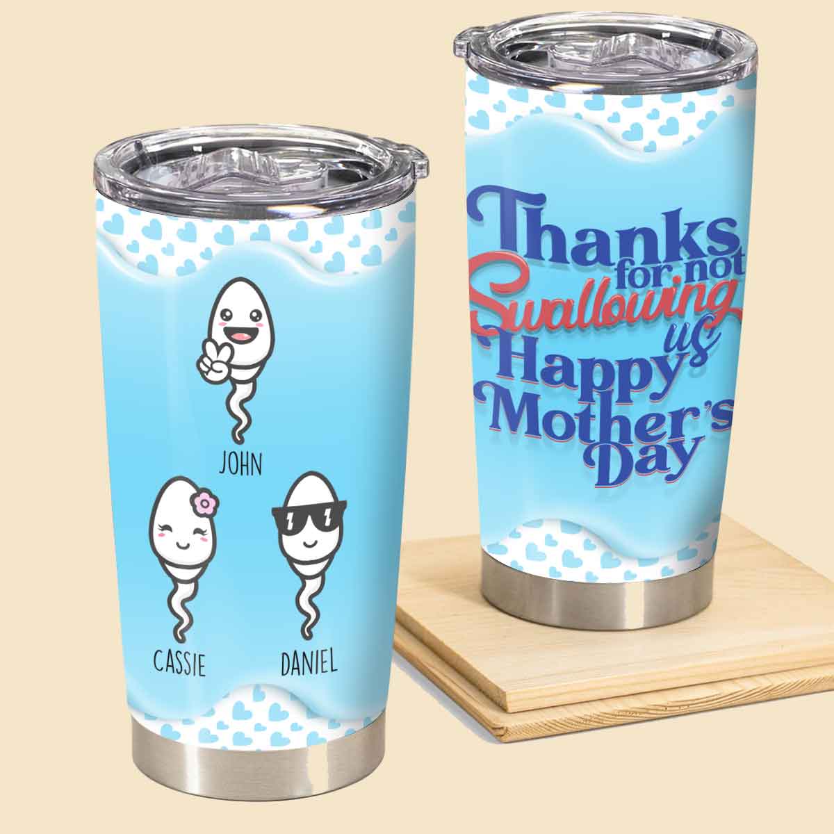 Thank You Mom For Not Swallowing Me - Funny Mother's Day Mug Gift